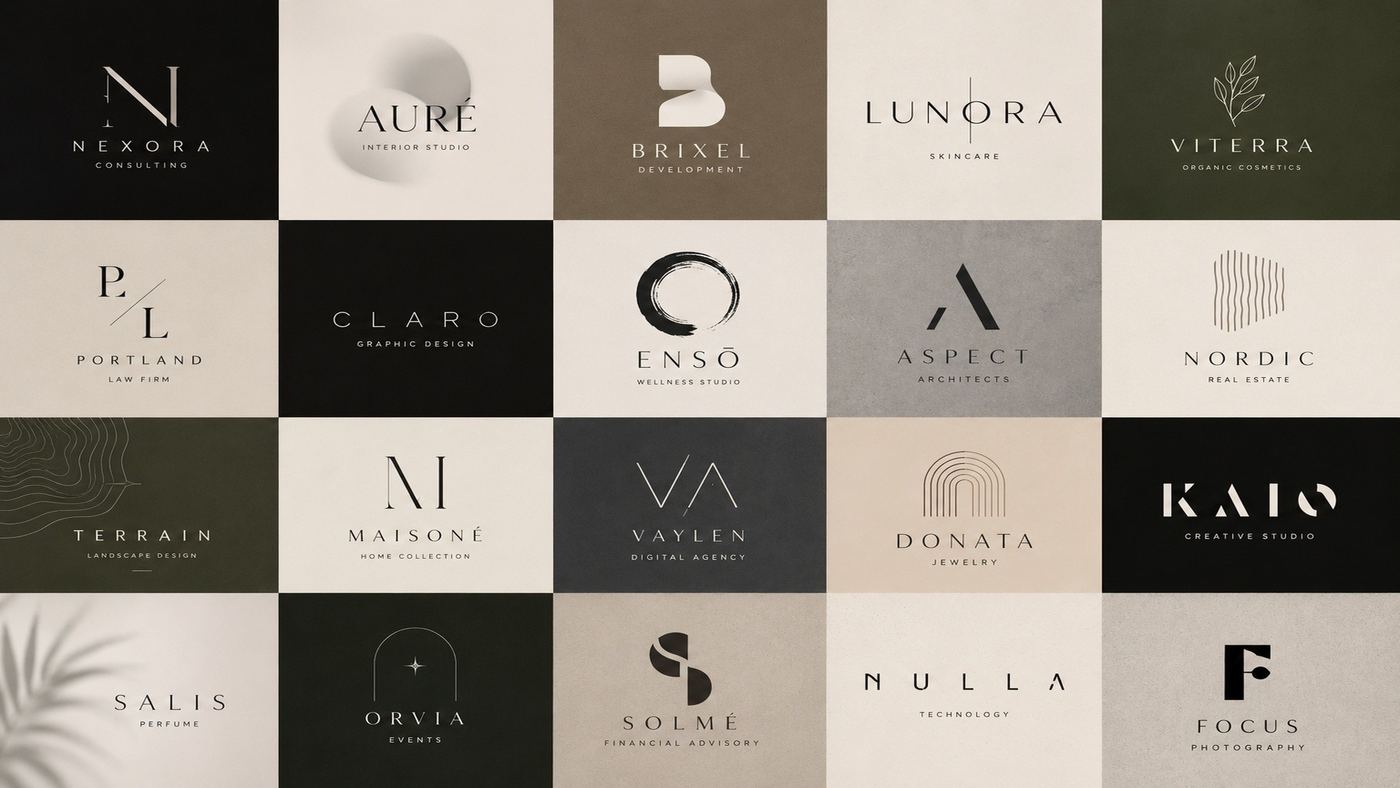 Logo collection — calm style