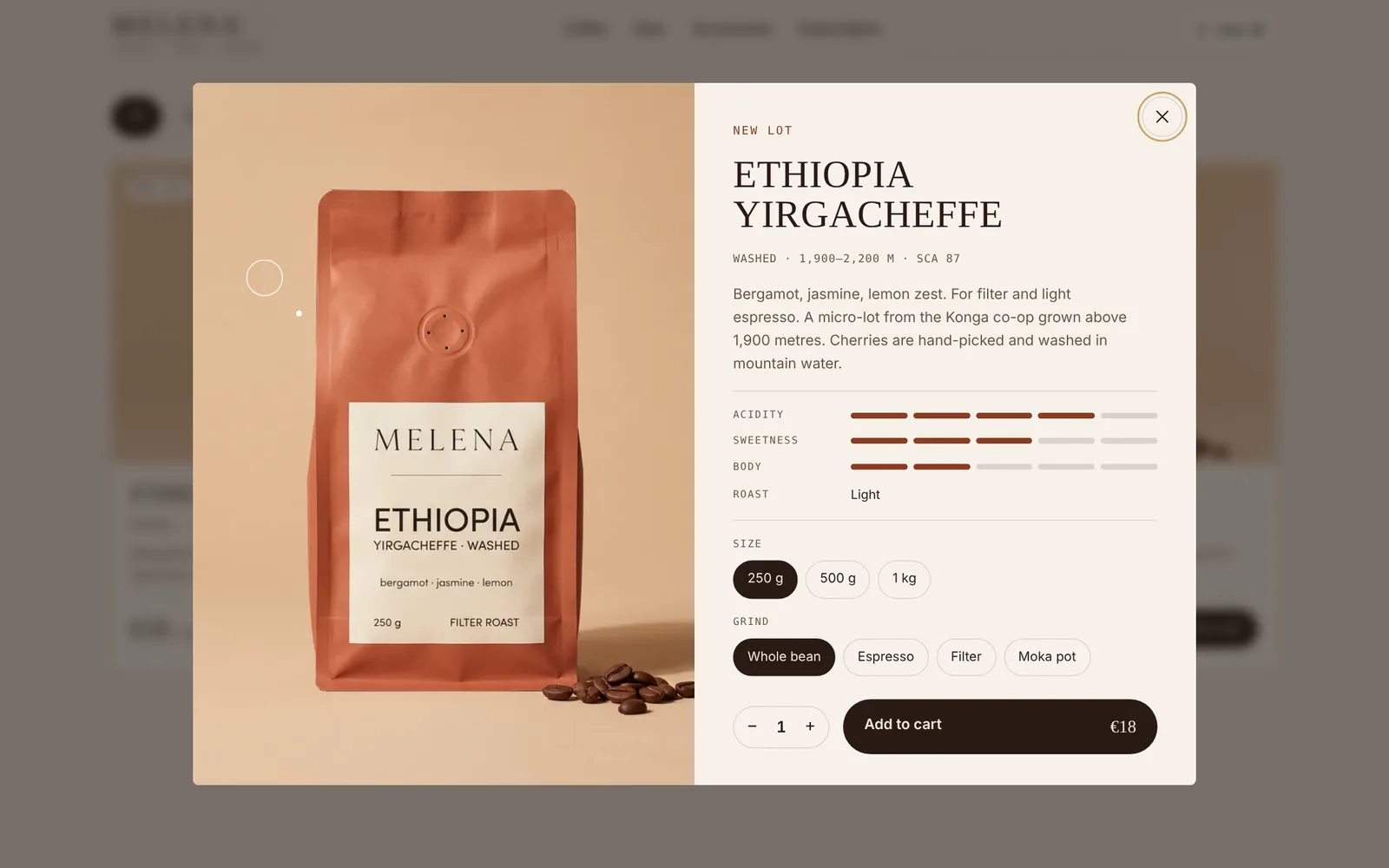 Product view