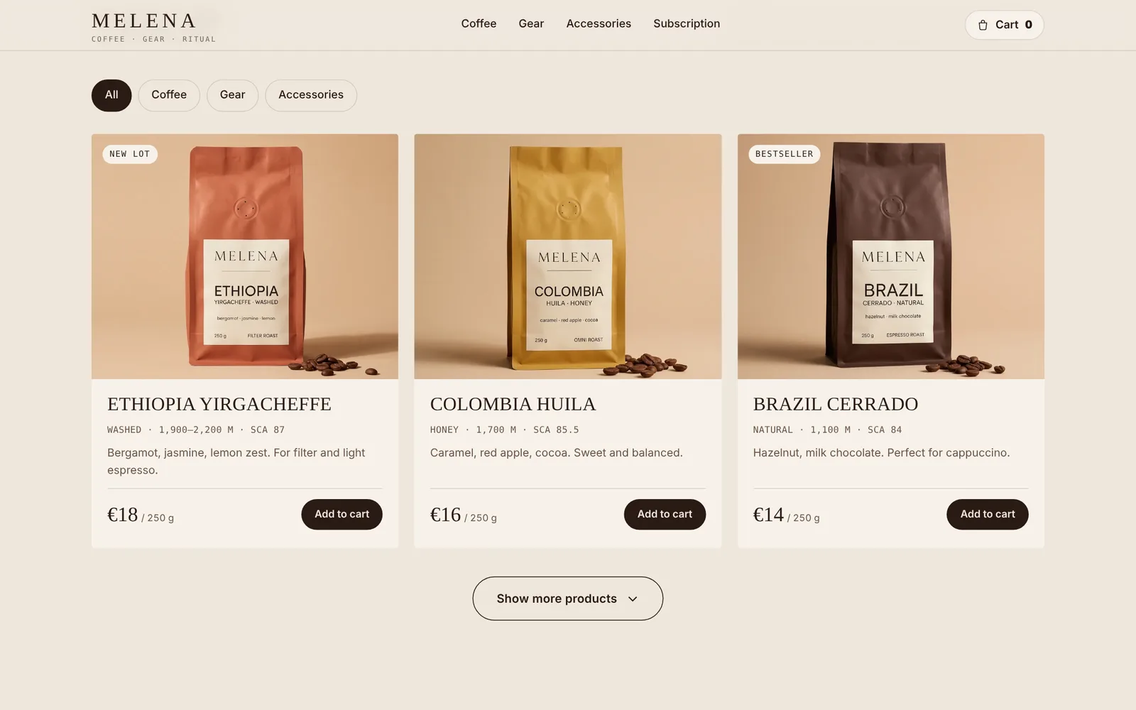 Product catalogue